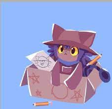 Cat In A Box In 2020 A Hat In Time Anime Furry Drawing