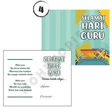 Moshims pantun untuk kad hari guru. Kad Ucapan Hari Guru Shopee Malaysia