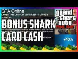 I decided to buy the one with the great white shark card included but when i go into online i simply cannot find any money. Gta Online Shark Card Promotion 07 2021