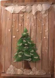 See What I Made Sea Glass Christmas Tree Glass Crafts Sea Glass Christmas Sea Glass Art Diy