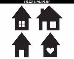 House Svg Home Svg House Vector Clipart House Shapes Etsy In 2021 House Silhouette Screen Printing House Vector
