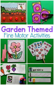 Inexpensive diy fine motor activities. Garden Themed Fine Motor Activities Pink Oatmeal Plant Activities Preschool Fine Motor Preschool Garden