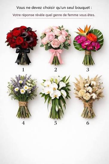 Test de personnalité : le bouquet que vous choisissez révèle qui vous êtes  vraiment