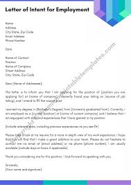 In most cases, it is the employee that is writing the letter, as he or she is requesting a continuance from the employer. Letter Of Intent For Employment Letter Of Intent Pack Of 5 Etsy