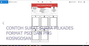 Contoh formulir pendaftaran web pendaftaran sekolah. Download Contoh Surat Suara Pemilihan Kepala Desa Psd Kosngosan