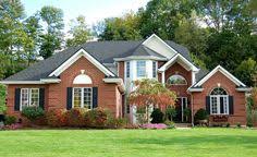 Even if it is september, we can still make plans for landscaping. 12 Home Exterior Ideas House Exterior Red Brick House Orange Brick Houses