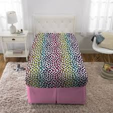 This lisa frank comforter makes a perfect gift for any child. Lisa Frank Bed In A Bag Kids Bedding Set Microfiber Rainbow Cheetah Print 5 Piece Full Walmart Com Walmart Com
