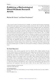 Check spelling or type a new query. Pdf Publishing A Methodological Mixed Methods Research Article