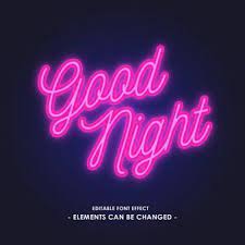Neon Light Font Effect Light Font Neon Lighting Neon