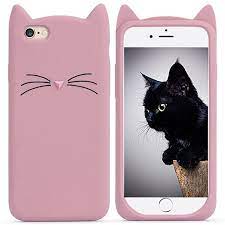 amazon com iphone 6 case iphone 6s case mc fashion cute 3d glitter milk white meow party cat ears kitty whiskers soft sil silicon case iphone 6s case iphone