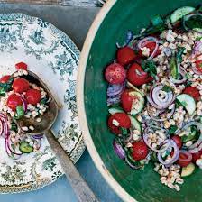 Fast Italian Summer Recipes Summer Farro Salad Recipe Summer Vegetable Recipes Farro Salad