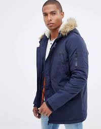 Brave Soul Parka Jacket With Faux Fur Trim Hood Feel The Benefit Jacket By Brave Soul Check It Out Now Brave Soul Parka Jacket With Faux Fur Trim Hood Asos Men Jackets Mens Jackets Mens Winter Fashion