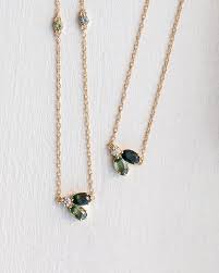 New Green Sapphire Juniper Necklaces At Melaniecasey Com Pretty Necklaces Gorgeous Necklaces Tanzanite Necklace