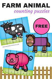 Free Animals For Counting Animals Cow Horse Pig For Toddlers And Preschool Children Crafts For Toddlers In 2020 Farm Activities Preschool Farm Animals Preschool Farm Theme Preschool