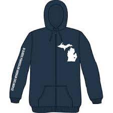 Bear Vs Shark Michigan Zippered Hooded Sweatshirt 72675 Rockabilia Merch Store