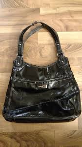 Nine West Black And Brown Purse Nine Co By Nine West Classic Shiny Black Handbag Purse Bag Lots Of Storage Black Handbags Purses Handbag