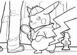 This item is a printable digital download only. Detective Pikachu Coloring Pages Pikachu Coloring Page Pikachu Coloring Pages Cartoon Coloring Pages