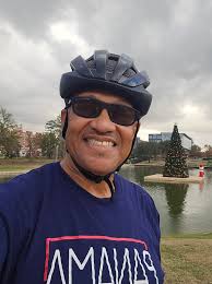 Any State parks with nice paved bicycle riding paths,at least ( 10 to 20  miles) perhaps that you could manage in a daytrip from the Houston area.