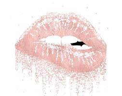 Rose Gold Lips Art For Canvas Printing And Large Format Printing In 2020 Glitter Wall Art Lip Art Rose Gold Painting