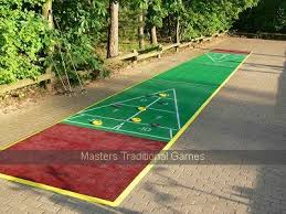 Deluxe 40 Foot Shuffleboard Court Outdoor Shuffleboard Shuffleboard Fun Outdoor Games