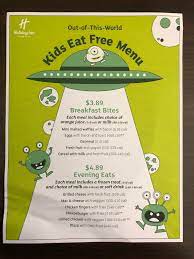 When you're on vacation, it's nice to know that you don't need to go far for a good meal. The Kids Eat Free Menu At My Hotel Crappydesign