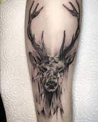 Grey ink deer antler tattoos on chest for girls. Cool Tattoo Ideas For Men And Women The Wild Tattoo Design Pictures 2019 Stag Tattoo Stag Tattoo Design Deer Tattoo