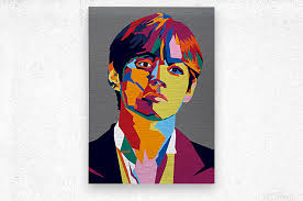 One particular shape that has recently revived is the. Kim Taehyung Pop Art Wpap Style Rangga Ozi