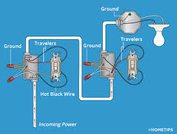 One 3 wire cable originates at the first switch box and has its white insulated wire as a neutral. Three Way Switch Wiring How To Wire 3 Way Switches Hometips