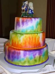 Fun Whimsical Wedding Cakes Richmond Va Cakes By Graham Hippie Cake Whimsical Wedding Cakes Tie Dye Cakes