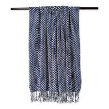 Made from natural fibers, this blanket will remain in excellent condition long past blankets made from synthetic fibers. Navy White Throw Blanket Target