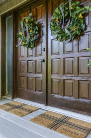So here's how i made it happen without stain! Diy Front Door Makeover With Gel Stain How To Stain Over A Painted Door