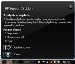 Hp Support Assistant Can T Tell That It Has Nothing To Report Shouldn T We Program In A Don T Bother If Nothing To Flag State Supportive Epic Fails Analysis