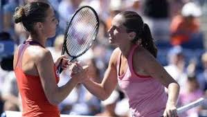 2 halep shocked by italian vets vinci, pennetta. Die Finalistinnen Roberta Vinci Und Flavia Pennetta Sport A Z