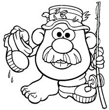 The Adventure Of Mr Potato Head Coloring Pages Bulk Color