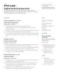 (six month working as a freelancer for abbacus & other companies). Digital Marketing Specialist Resume Example For 2021 Resume Worded