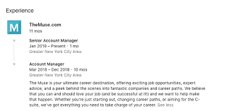 Job description job description this is a great opportunity for a account manager within the fm sector to join a well established business. How To Update Your Linkedin Profile At Any Career Stage The Muse