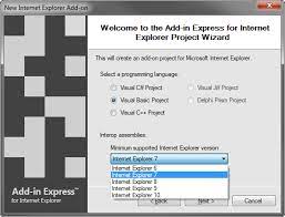 Create Internet Explorer Add-On, Ie Toolbar, Context Menu: C#, Vb.net, C++