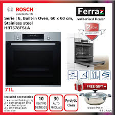 You get the convenience of microwave settings for quick reheats and cooking, but also the power and performance of a convection oven when you need it. Bosch 71l Serie 6 Hbt578fs1a 30 Auto Program Built In Oven Pyrolytic Cleaning Bosch Oven Klang Valley Only Shopee Malaysia
