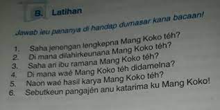 Kunci jawaban buku siswa tema 1 kelas 5 sd k13 halaman 54. Jawaban Bahasa Sunda Kelas 7 Halaman 50 Mohon Di Bantu Brainly Co Id