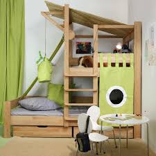 Play Bed With Climbing Tower Tree House Bed Play Houses Childrens Beds