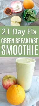 The wife is now content with rather a lot of ways to make her smoothies, this is good news for me ! 21 Day Fix Green Breakfast Smoothie 21 Day Fix Smoothie My Crazy Good Life