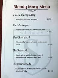 However, no one's perfected the classic drink quite like sobelman's pub and grill. Bloody Mary Menu Page 1 Picture Of Sobelman S Milwaukee Tripadvisor