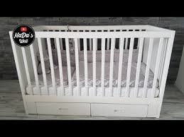 Ikea bett mit unterbett flaxa gute zustand lattenrost 90x200 eur 109 90 picclick de from www.picclickimg.com. Ikea Stuva Babybett 70x140cm Mit 2 Schubfache In Weiss Leicht Runter Stellen Teil 2 Youtube