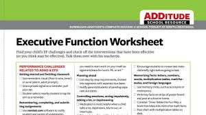 Common Executive Function Challenges Adhd Back To School