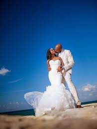 Montego Bay Jamaica Wedding From Dwayne Watkins Photography Bajan Wed Jamaican Wedding Jamaica Wedding Strapless Wedding Dress Mermaid