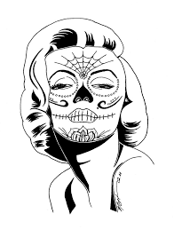 Marilyn Monroe Sugar Skull Coloring Pages Sketch Coloring Page Skull Coloring Pages Coloring Pictures Coloring Pages For Grown Ups