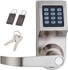 Digital Door Lock,Unlock with M1 Card, Code and Key,Default for Left Hand Orientation HAIFUAN