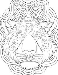 Eastern tiger swallowtail female (upperside). Tiger Face Mandala Coloring Page For Adults Root Inspirations