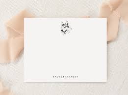 Maybe you would like to learn more about one of these? Personalized Custom Siberian Husky Dog Stationery Stationary Monogram Flat Note Cards Envelopes Printed Thank You Snail Mail Gift