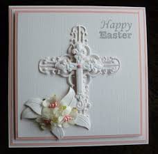 Now take out the ribbon and make lace and tie a bow and paste on the right side of the card. Handmade Easter Card Ideas